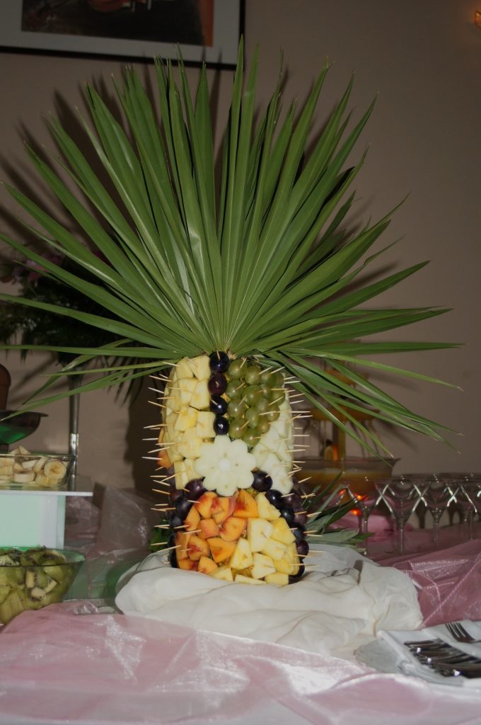 Palma owocowa na weselu w Sali Bankietowej Koszelówce