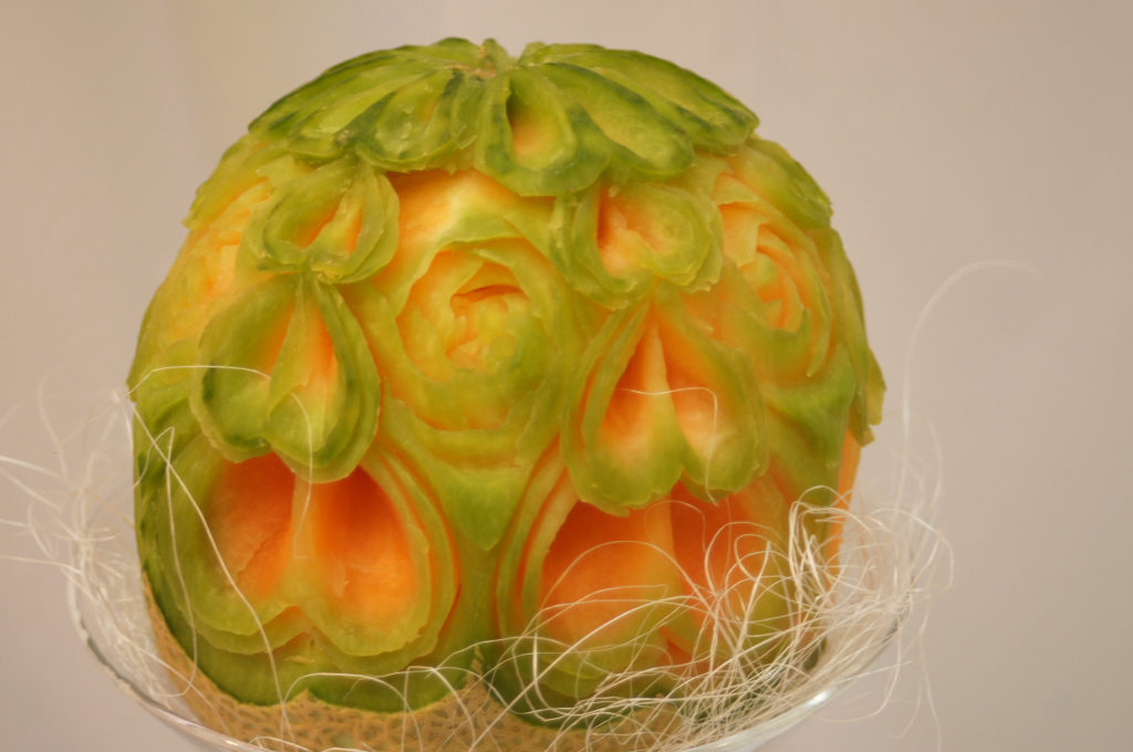 Carving w melonie Cantaloupe - Gala Ślubna Kalisz 2015