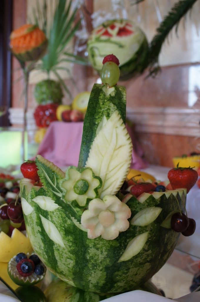 Koszyk z arbuza, carving, bufet owocowy Włocławek