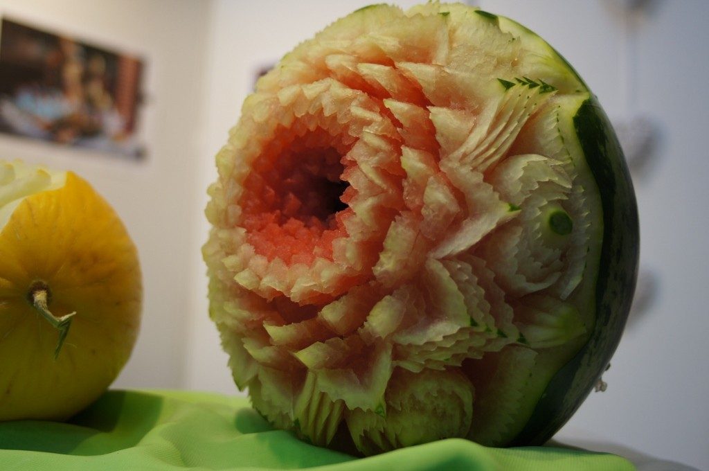 carving w arbuzie - Bufet owocowy - Targi Ślubne Kalisz 2016
