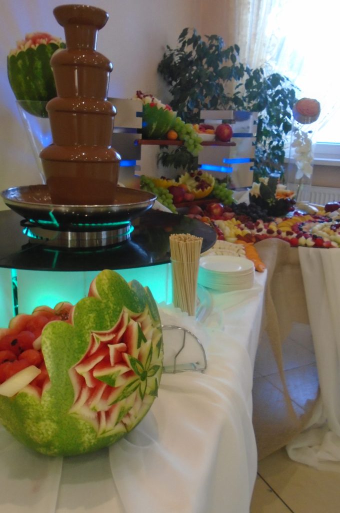 Fontanna czekoladowa, dekoracje owocowe Koło, Turek, Kłodawa, Sompolno