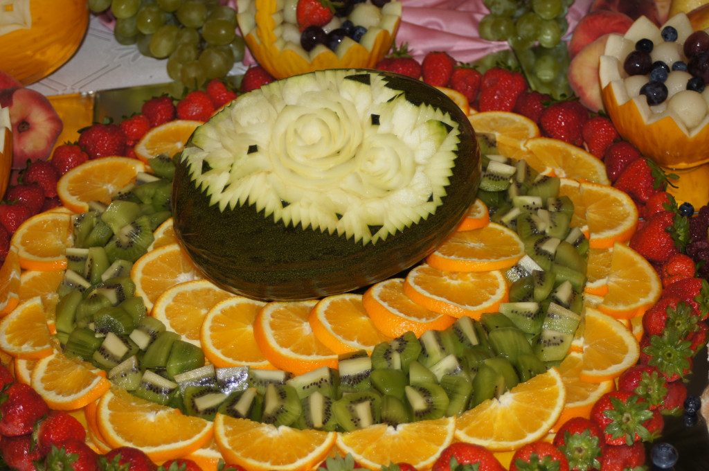 carving, dekoracyjnie wycięte owoce Koło, Turek, Kalisz, Poznań