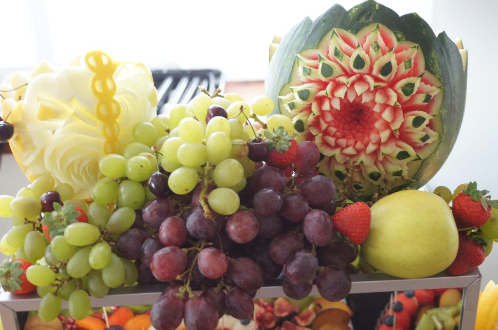 carving, dekoracje owocowe, stół z owocami Turek, Koło, Kłodawa, Słupca