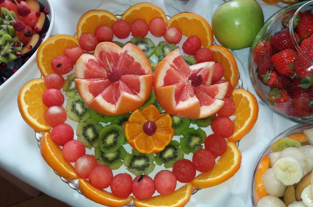 dekoracje owocowe, stół owocowy, Izbica Kujawska, Kłodawa, Koło, Turek