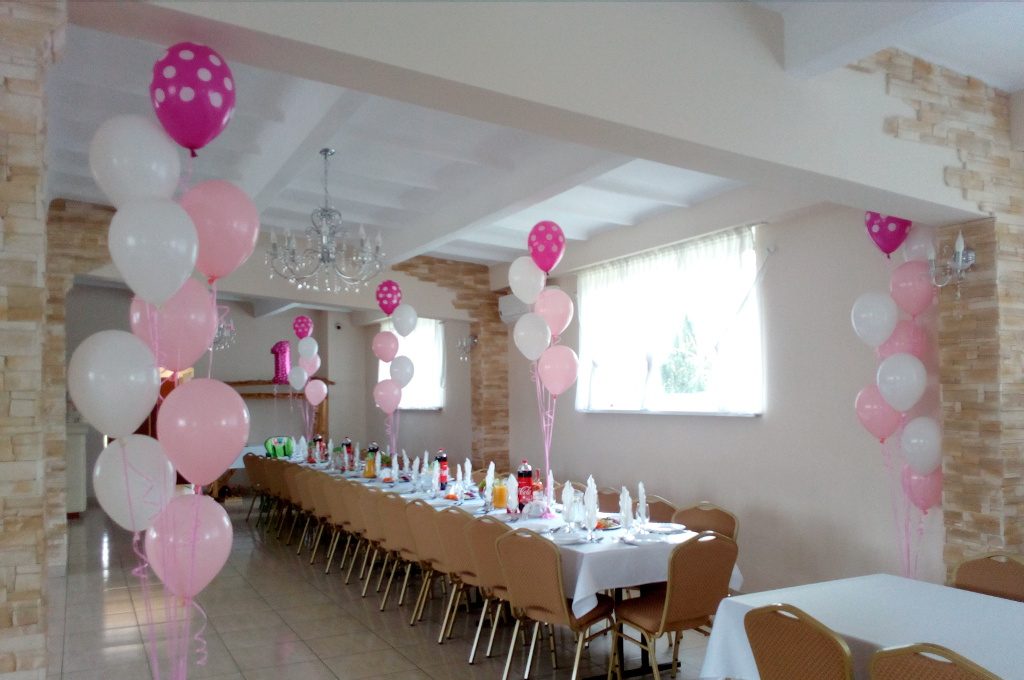 dekoracje balonowe dla dziewczynki, dekoracje z balonów na roczek Koło, Kłodawa, Turek, Konin