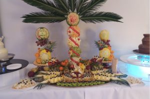 dekoracje owocowe Księżycowy Czar, stół z owocami, bufet owocowy, STÓŁ OWOCOWY Łódź