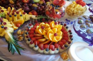lustra owocowe, lustra z owocami, stół z owocami, fruit carving Koło, Turek, Łódź, Kalisz, Sompolno