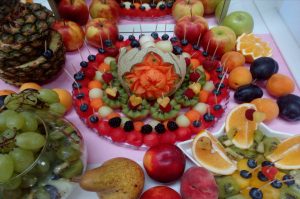 lustro z owocami, lustra owocowe, stół z owocami, fruit carving Koło, Turek, Łódź, Konin, Kalisz,Września