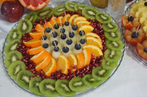 lustro z owocami, stół z owocami, fruit carving Koło, Turek, Łódź, Konin, Kalisz,Września
