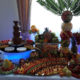 fontanna czekoladowa, stół owocowy, fruit bar, fruit carving Zajazd Europejski